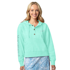 Philadelphia Eagles Margaritaville Women's Island Dream Solid Pullover Hoodie Mint