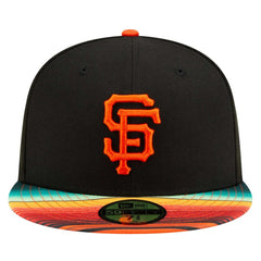 San Francisco Giants New Era Turn Back The Clock 59FIFTY Fitted Hat - Black - New Era Discount