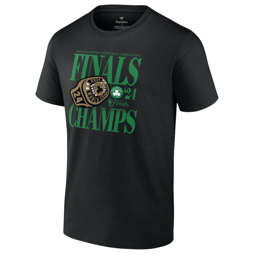 Boston Celtics 2024 NBA Finals Champions Ball Screen Ring T-Shirt Black | Fanatics Lifestyle