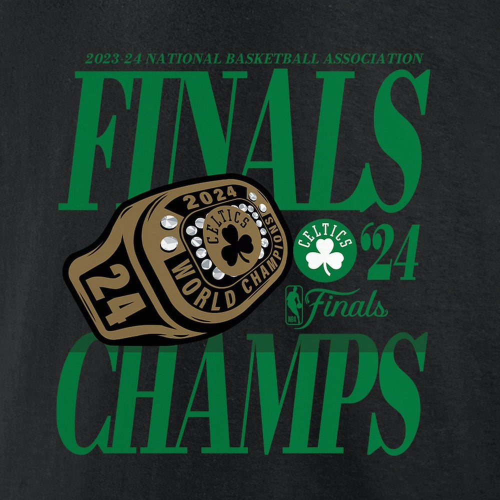 Boston Celtics 2024 NBA Finals Champions Ball Screen Ring T-Shirt Black | Fanatics Lifestyle