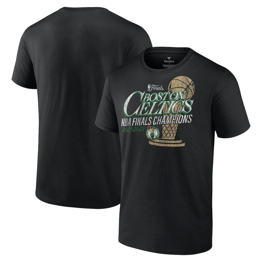 Boston Celtics 2024 NBA Finals Champions Fast Break Finish Trophy T-Shirt Black | Fanatics Near Me