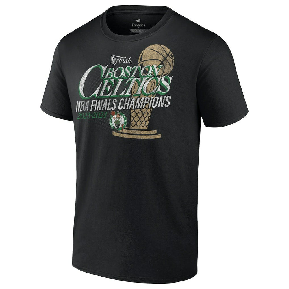 Boston Celtics 2024 NBA Finals Champions Fast Break Finish Trophy T-Shirt Black | Fanatics Near Me