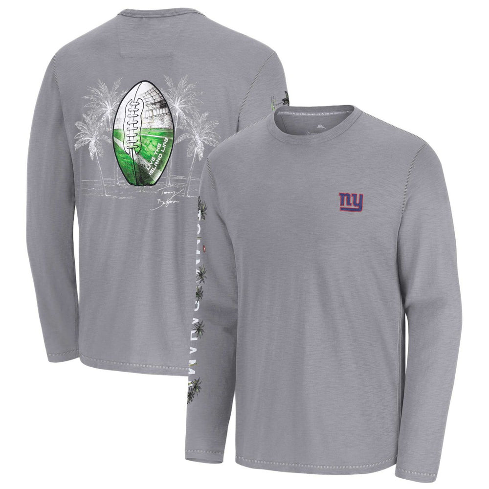 New York Giants Oasis Endzone Lux Long Sleeve T-Shirt Gray