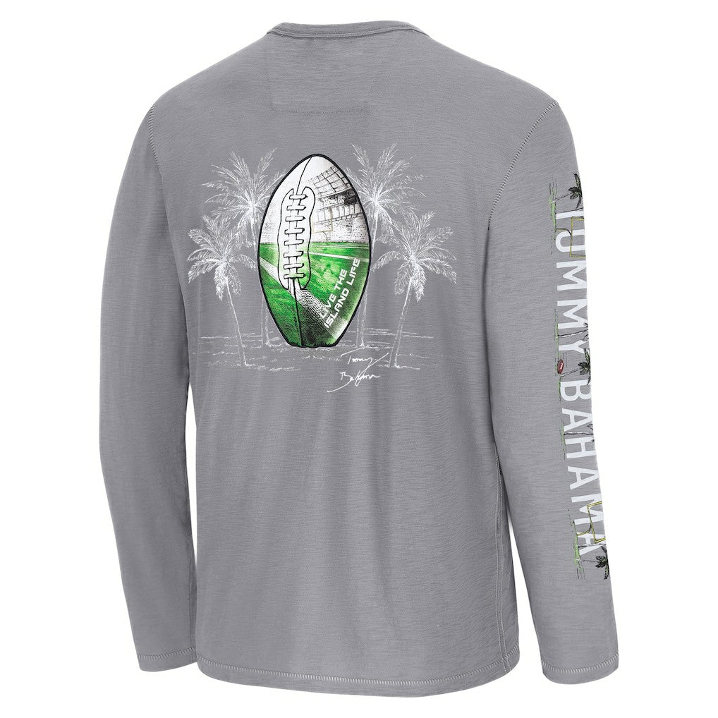 New York Jets Oasis Endzone Lux Long Sleeve T-Shirt Gray
