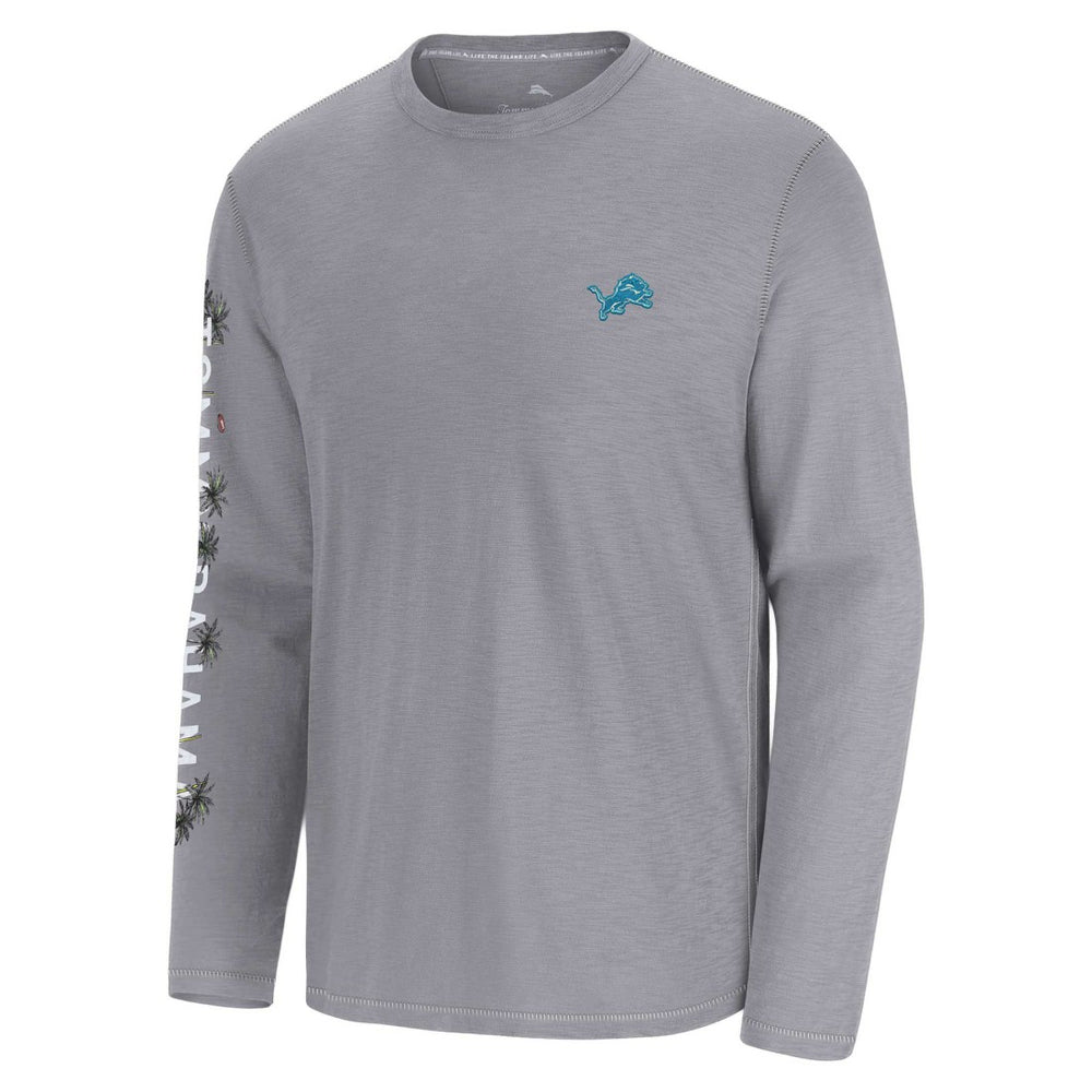 Detroit Lions Oasis Endzone Lux Long Sleeve T-Shirt Gray