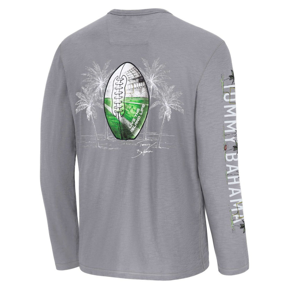 Detroit Lions Oasis Endzone Lux Long Sleeve T-Shirt Gray