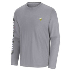 Minnesota Vikings Oasis Endzone Lux Long Sleeve T-Shirt Gray
