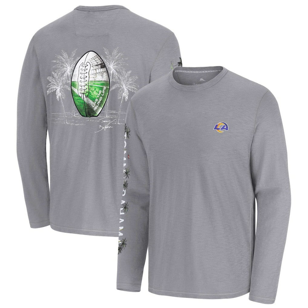 Los Angeles Rams Oasis Endzone Lux Long Sleeve T-Shirt Gray