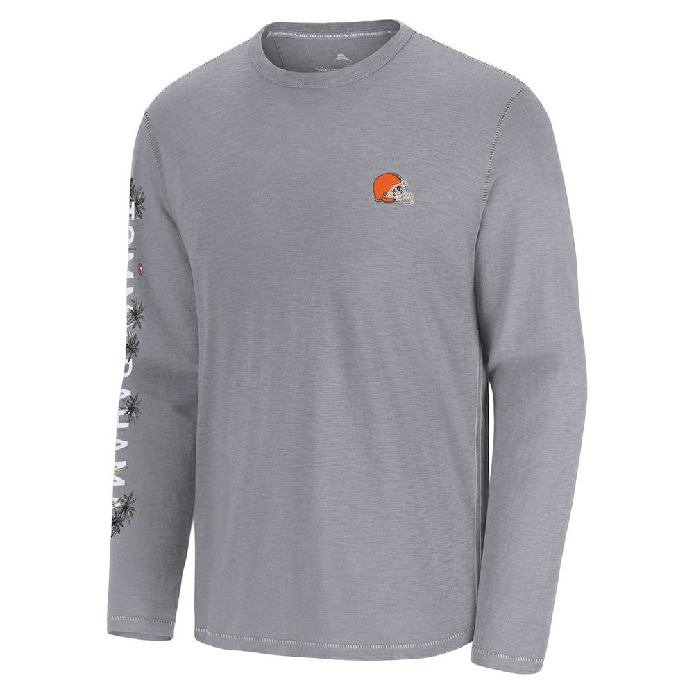 Cleveland Browns Oasis Endzone Lux Long Sleeve T-Shirt Gray