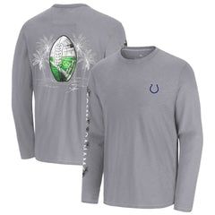 Indianapolis Colts Oasis Endzone Lux Long Sleeve T-Shirt Gray