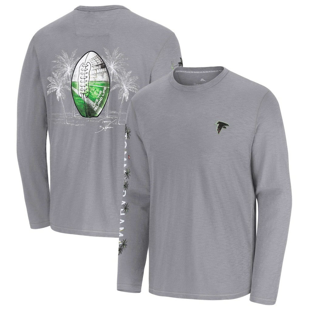 Atlanta Falcons Oasis Endzone Lux Long Sleeve T-Shirt Gray