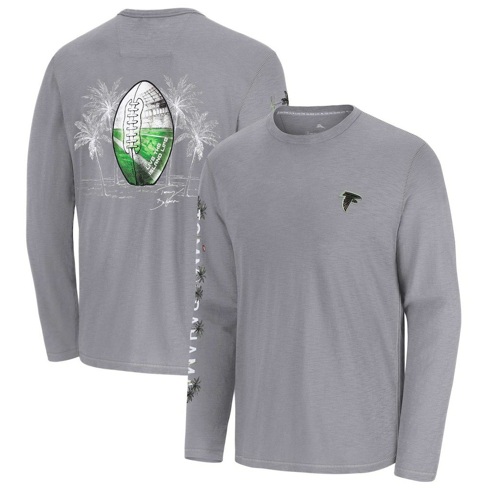 Atlanta Falcons Oasis Endzone Lux Long Sleeve T-Shirt Gray