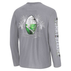 Miami Dolphins Oasis Endzone Lux Long Sleeve T-Shirt Gray