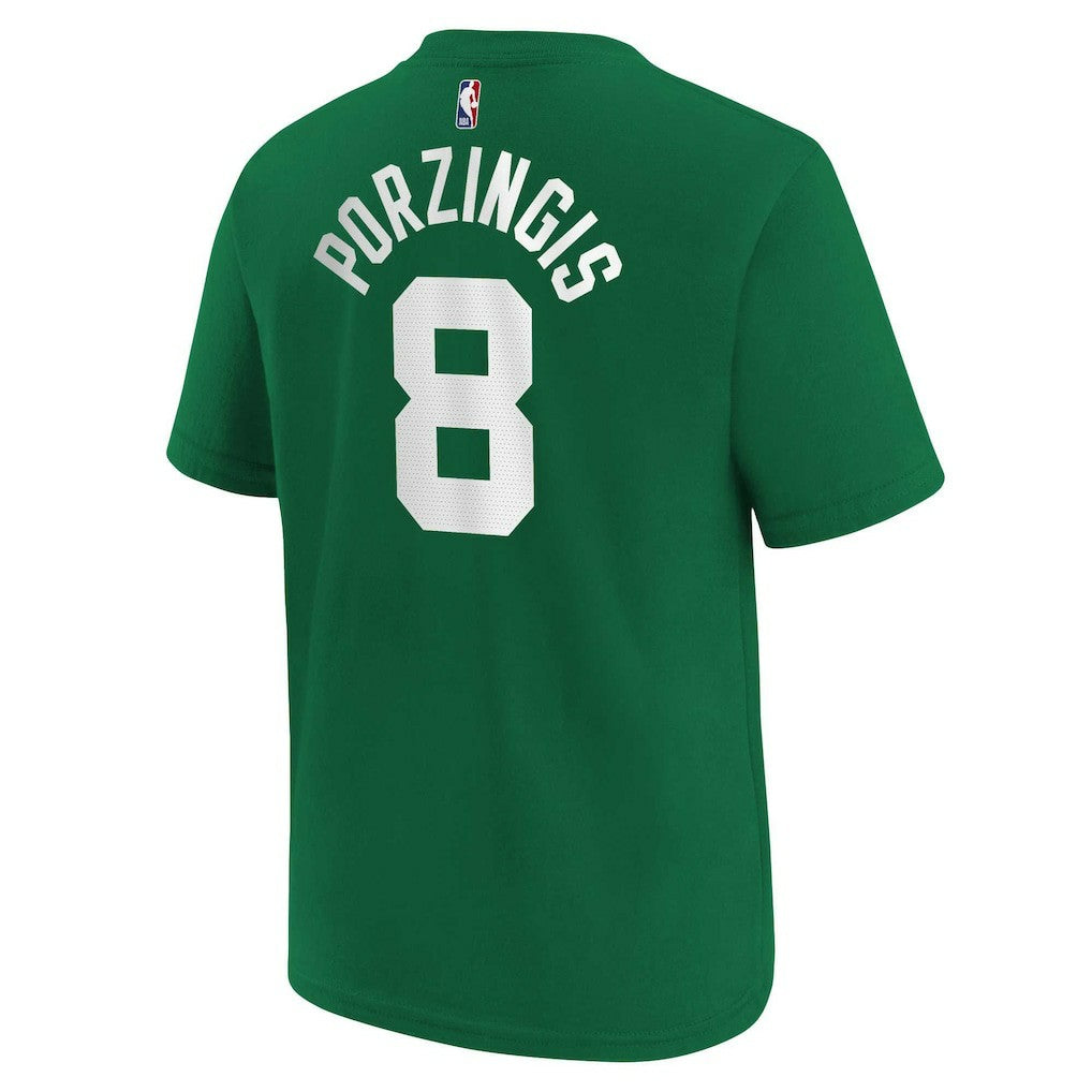 Kristaps Porzingis Boston Celtics Youth Icon Name & Number T-Shirt Kelly Green | Nike Near Me