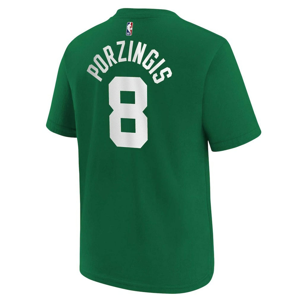 Kristaps Porzingis Boston Celtics Youth Icon Name & Number T-Shirt Kelly Green | Nike Near Me