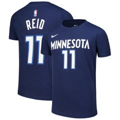 Naz Reid Minnesota Timberwolves Youth Icon Edition Name & Number T-Shirt Navy | Nike for sale