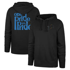 47 brand Detroit Lions '47 Pride Headline Pullover Hoodie Black