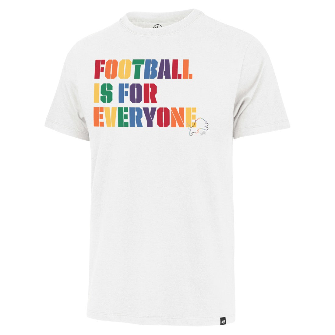 47 brand Detroit Lions '47 Pride Franklin T-Shirt White