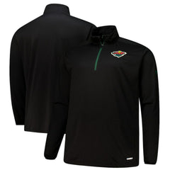 Minnesota Wild Fanatics Big & Tall Authentic Pro Quarter-Zip Top - Black - NHL 201673095