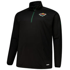 Minnesota Wild Fanatics Big & Tall Authentic Pro Quarter-Zip Top - Black - NHL 201673095