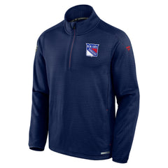 New York Rangers Fanatics Big & Tall Authentic Pro Quarter-Zip Top - Navy - NHL 201673099