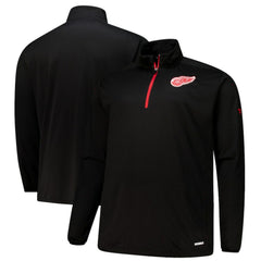 Detroit Red Wings Fanatics Big & Tall Authentic Pro Quarter-Zip Top - Black - NHL 201673100