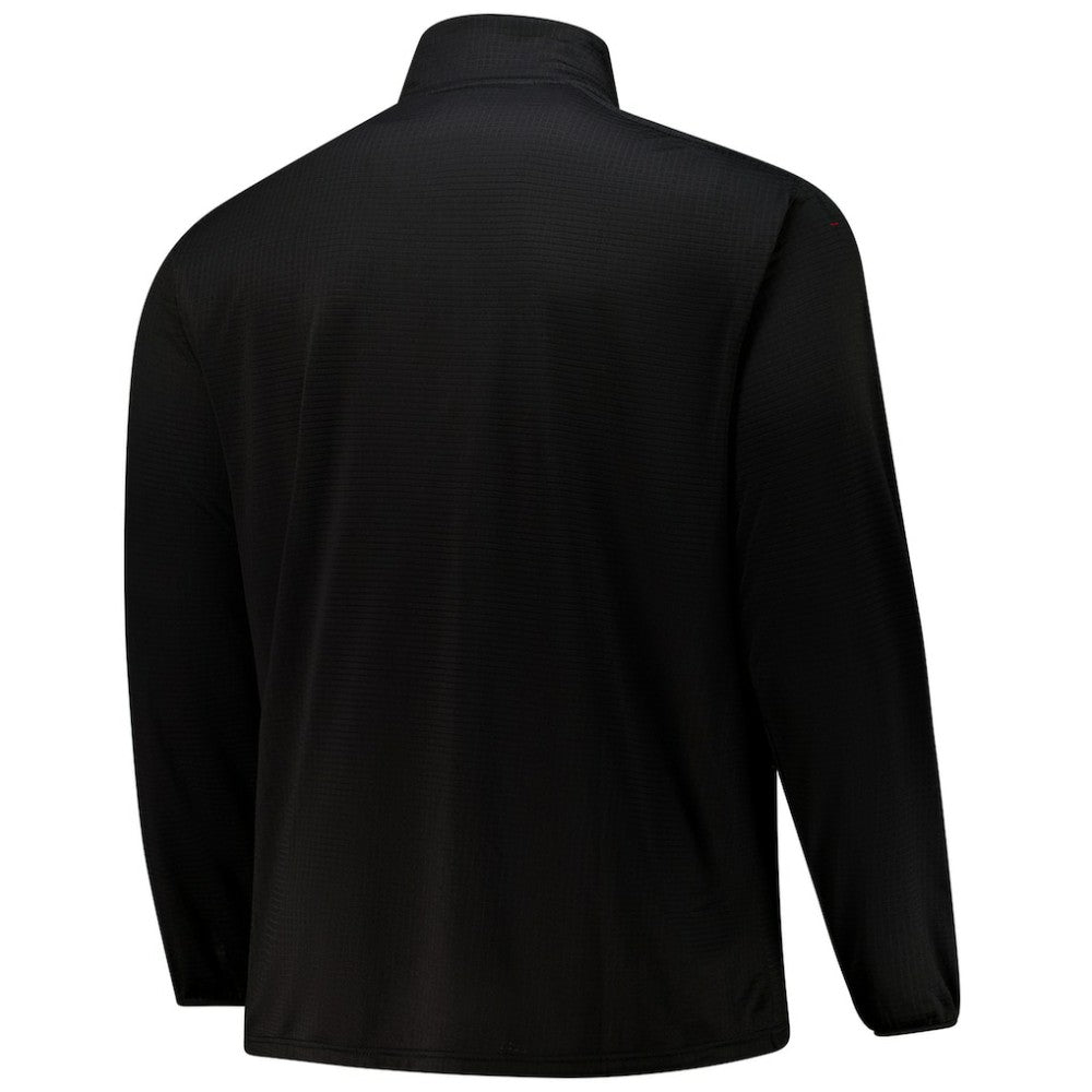 Detroit Red Wings Fanatics Big & Tall Authentic Pro Quarter-Zip Top - Black - NHL 201673100