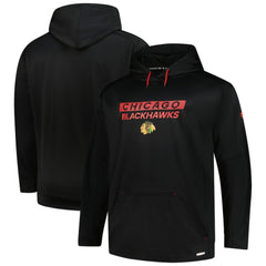 Chicago Blackhawks Fanatics Authentic Pro Big & Tall Pullover Hoodie - Black - NHL 201673105