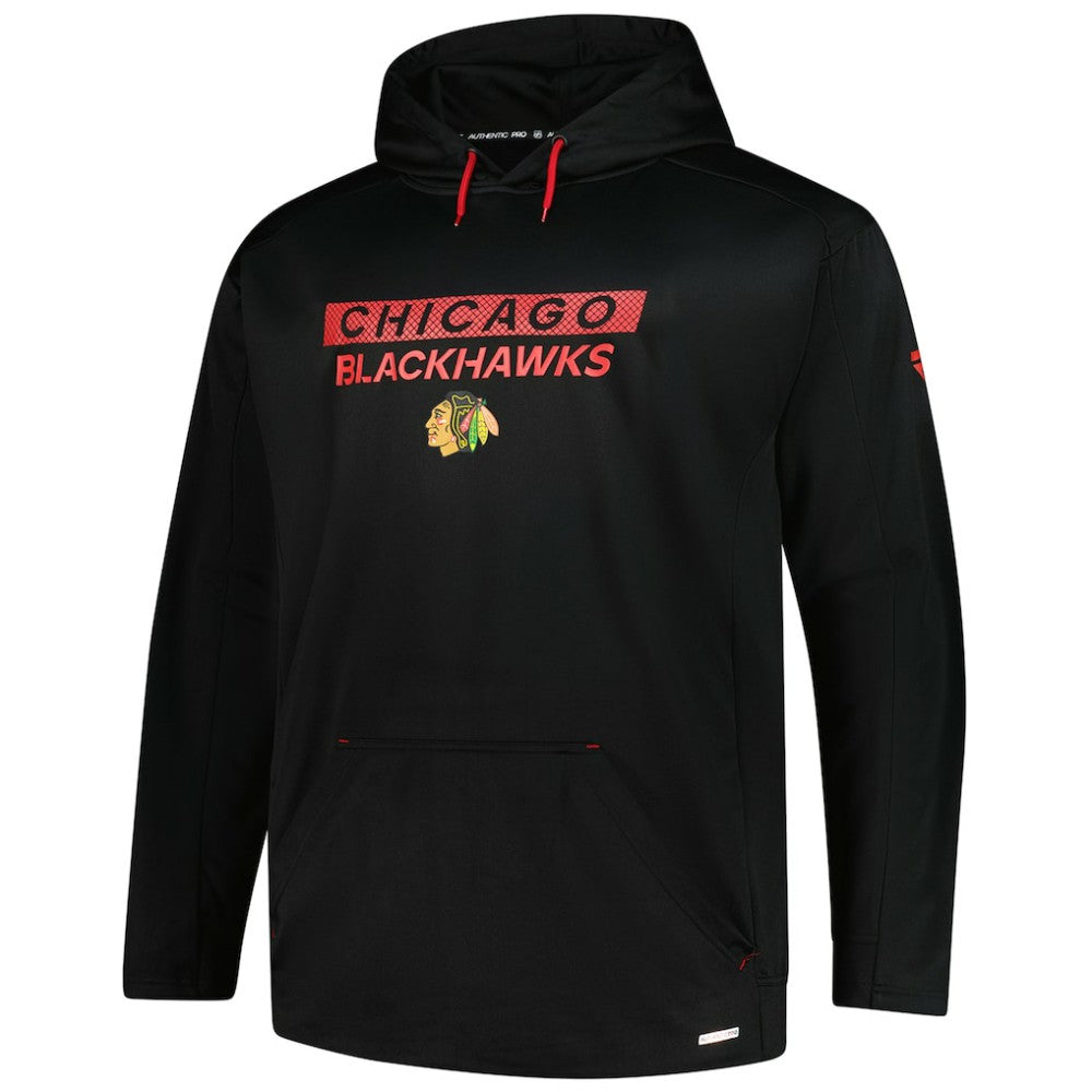 Chicago Blackhawks Fanatics Authentic Pro Big & Tall Pullover Hoodie - Black - NHL 201673105