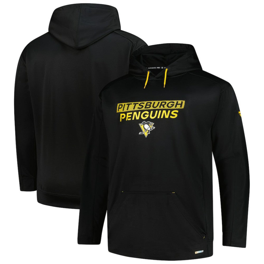 Pittsburgh Penguins Fanatics Authentic Pro Big & Tall Pullover Hoodie - Black - NHL 201673106