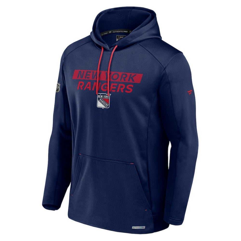 New York Rangers Fanatics Big & Tall Authentic Pro Pullover Hoodie - Blue - NHL 201673108