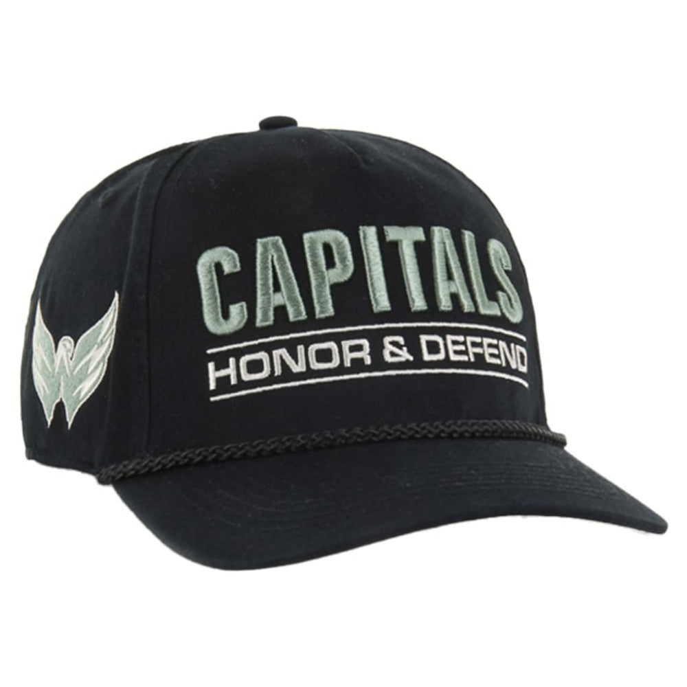 Washington Capitals '47 OHT Military Appreciation Homeland Honor and Defend Hitch Adjustable Hat - Black - NHL 201673131