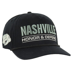 Nashville Predators '47 OHT Military Appreciation Homeland Honor and Defend Hitch Adjustable Hat - Black - NHL 201673134