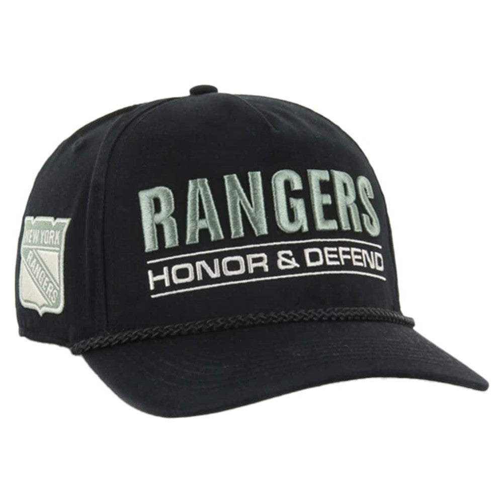 New York Rangers '47 OHT Military Appreciation Homeland Honor and Defend Hitch Adjustable Hat - Black - NHL 201673137