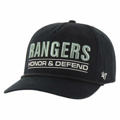 New York Rangers '47 OHT Military Appreciation Homeland Honor and Defend Hitch Adjustable Hat - Black - NHL 201673137