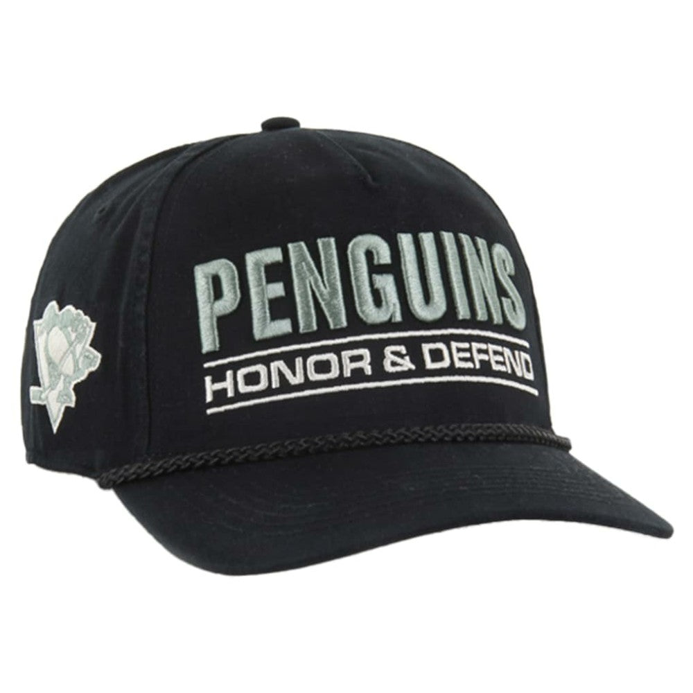 Pittsburgh Penguins '47 OHT Military Appreciation Homeland Honor and Defend Hitch Adjustable Hat - Black - NHL 201673140