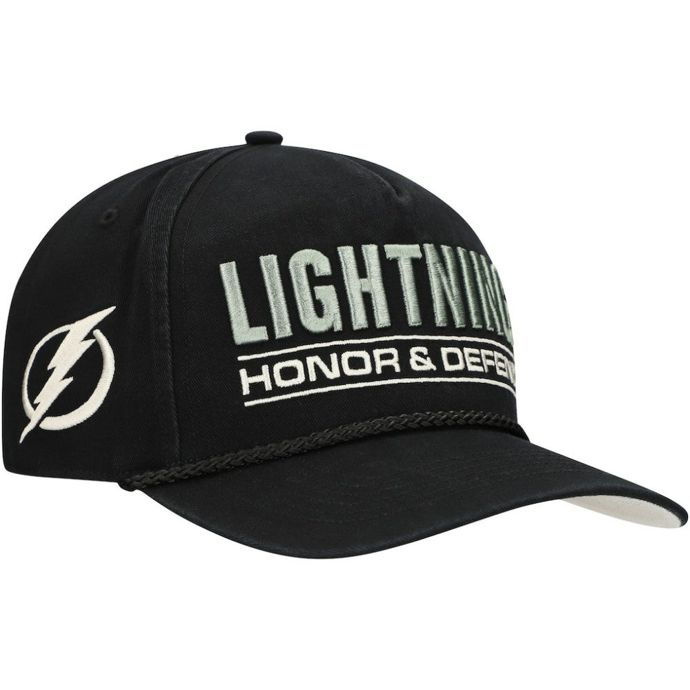 Tampa Bay Lightning '47 OHT Military Appreciation Homeland Honor and Defend Hitch Adjustable Hat - Black - NHL 201673143