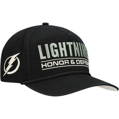 Tampa Bay Lightning '47 OHT Military Appreciation Homeland Honor and Defend Hitch Adjustable Hat - Black - NHL 201673143