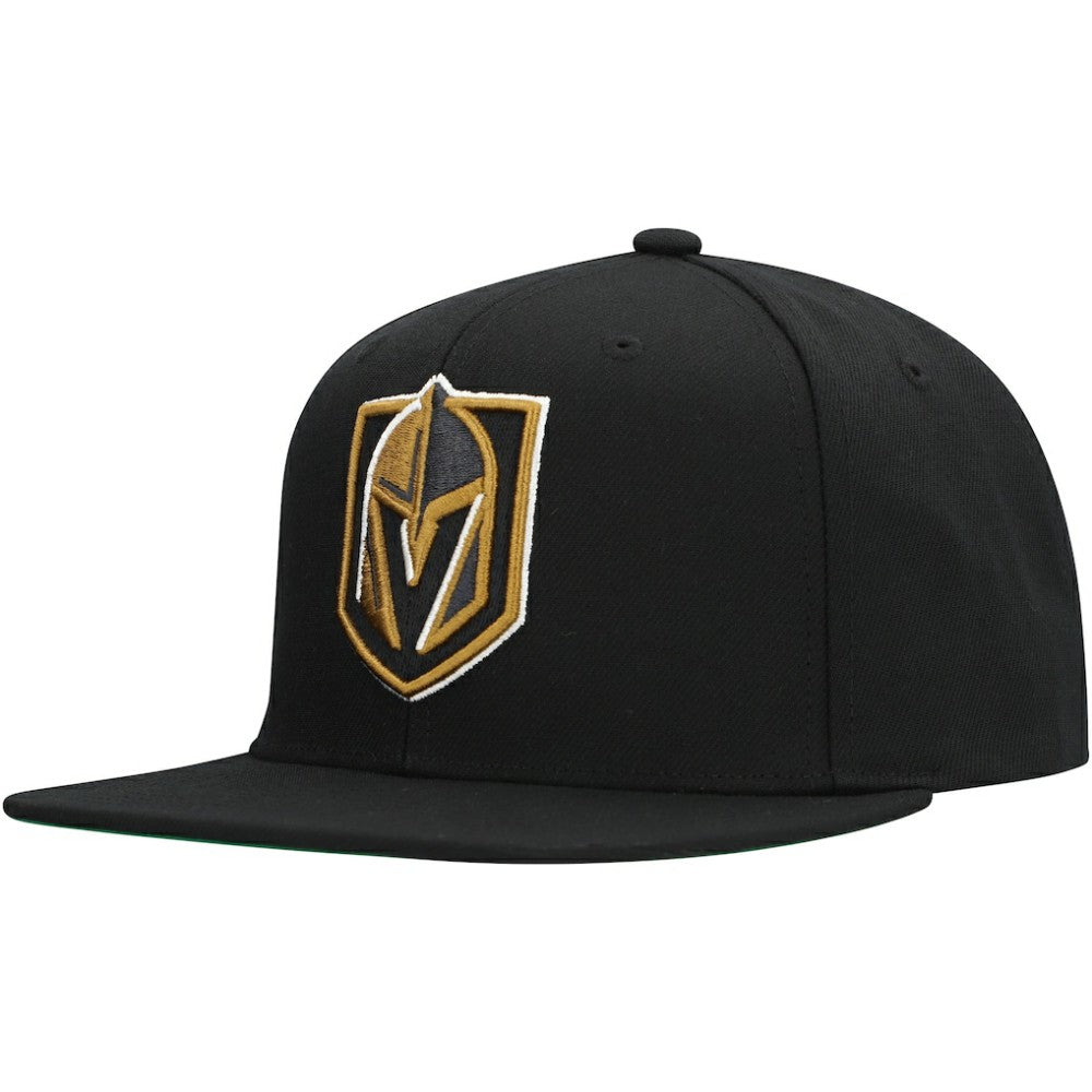 Vegas Golden Knights Mitchell & Ness Core Top Spot Snapback Hat - Black - NHL 201673346