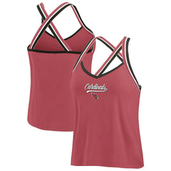 Arizona Cardinals WEAR by Erin Andrews Women's Cross Strap Tri-Blend Tank Top Cardinal