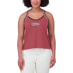 Arizona Cardinals WEAR by Erin Andrews Women's Cross Strap Tri-Blend Tank Top Cardinal