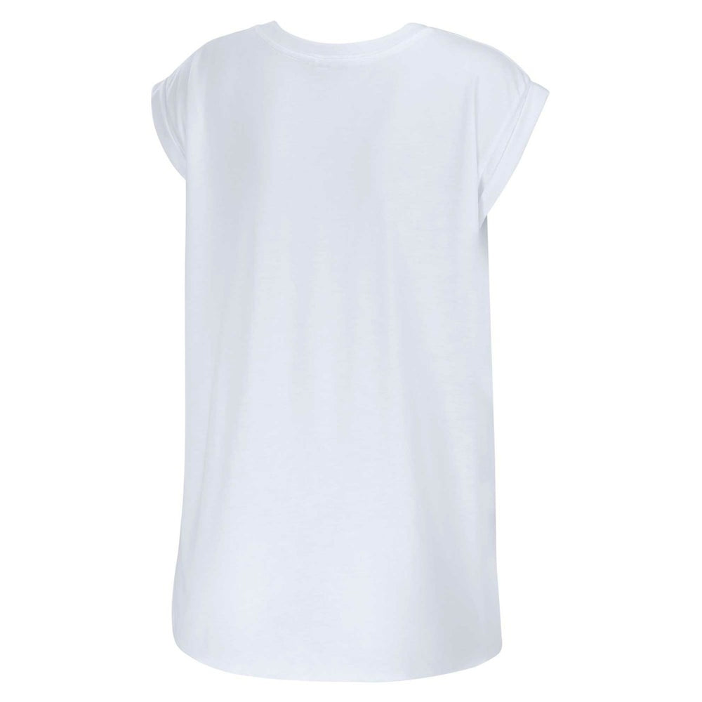New York Giants WEAR by Erin Andrews Women's Checker Muscle Tank Top White
