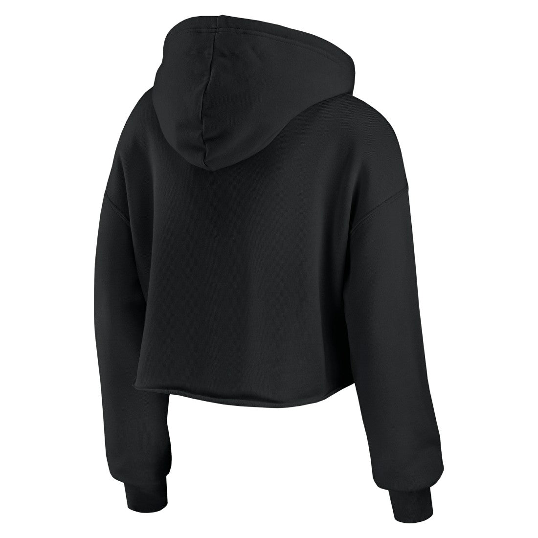 Detroit Lions WEAR by Erin Andrews Women's Prime Cropped Pullover Hoodie Black