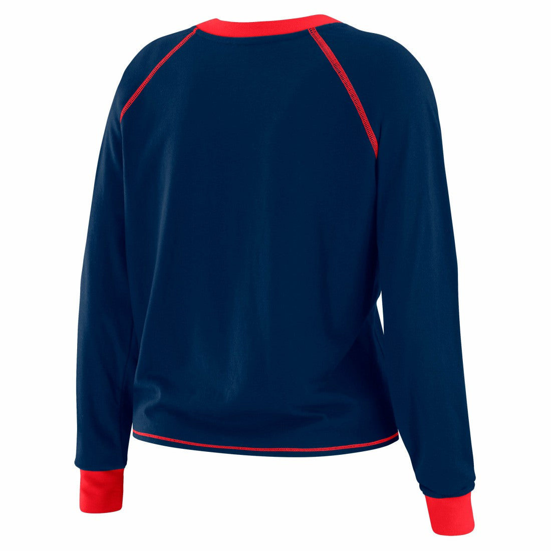 New York Giants WEAR by Erin Andrews Women's Tie-Front Long Sleeve T-Shirt Royal