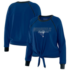 Indianapolis Colts WEAR by Erin Andrews Women's Tie-Front Long Sleeve T-Shirt Royal