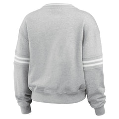 New England Patriots WEAR by Erin Andrews Women's Pullover Sweatshirt Heather Gray