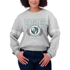 Philadelphia Eagles WEAR by Erin Andrews Women's Pullover Sweatshirt Heather Gray