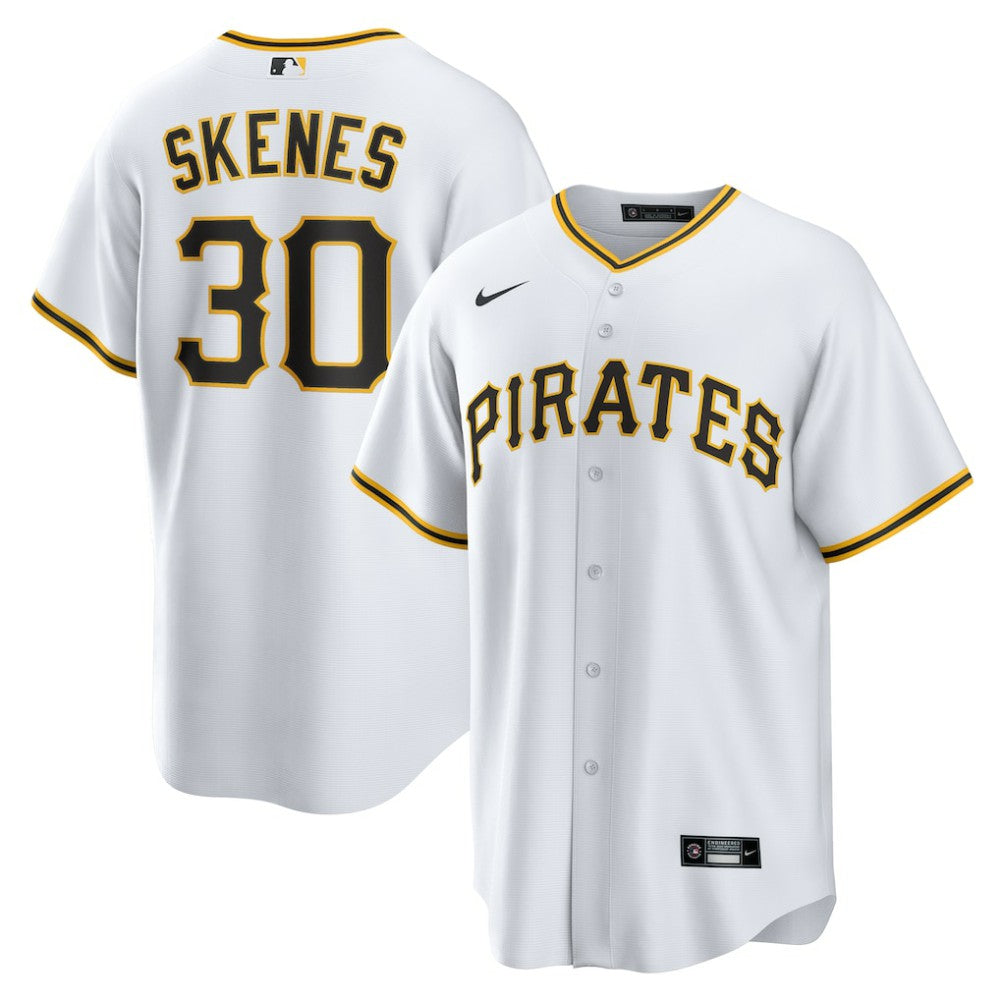 Paul Skenes Pittsburgh Pirates Nike Home Replica Player Jersey - White - Nike Lifestyle