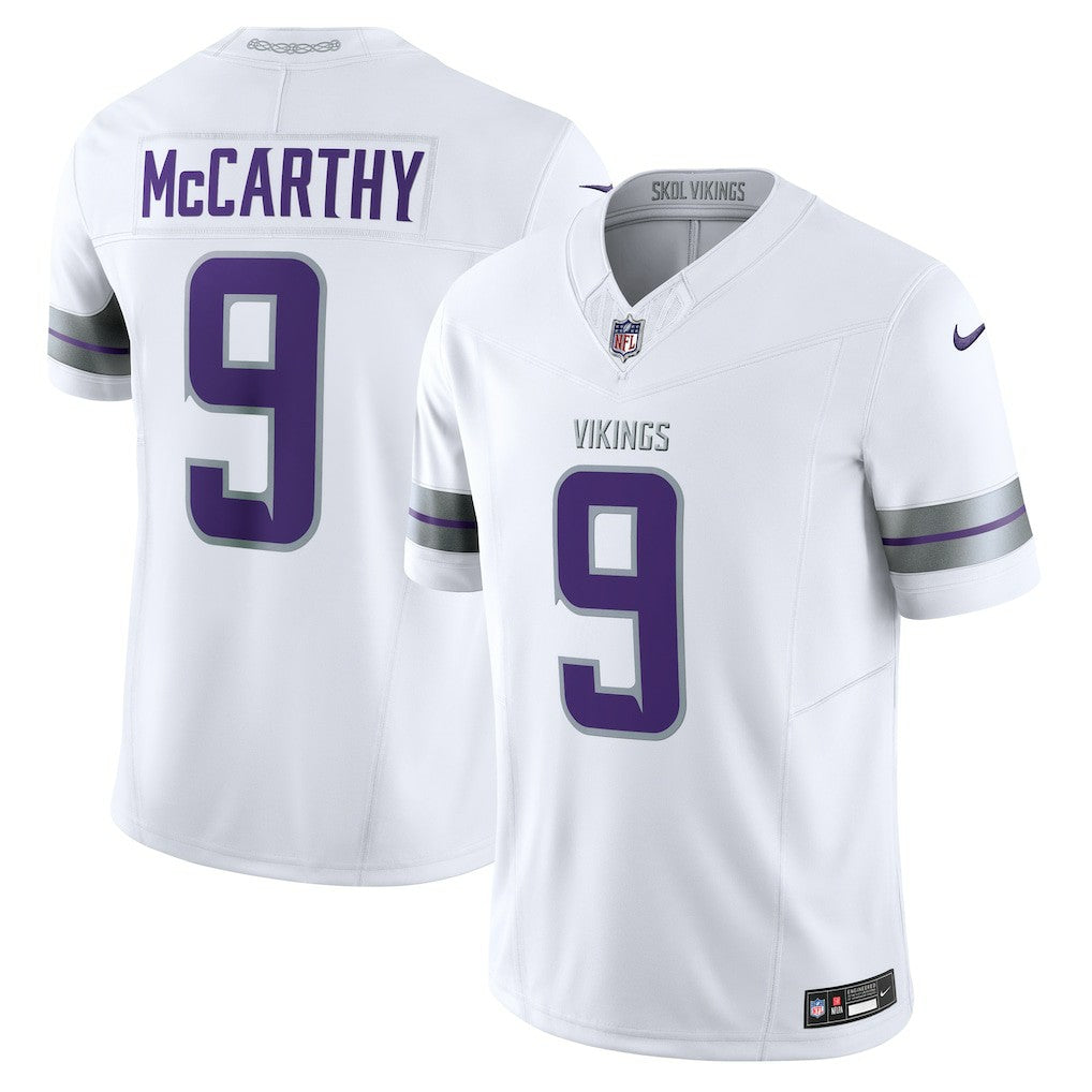 Nike J.J. McCarthy Minnesota Vikings Vapor F.U.S.E. Limited Jersey White