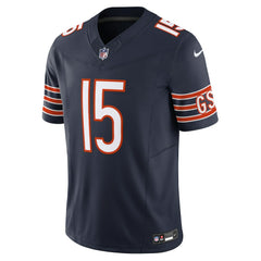 Nike Rome Odunze Chicago Bears Vapor F.U.S.E. Limited Jersey Navy